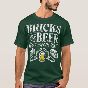 Camiseta Bricks and Beer Concrete Trowel Bricklayer Gift