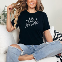 Camiseta Brida Blanca Y Negra De Guión Moderno