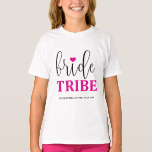 Camiseta Bridal de color rosa para niña de las flo