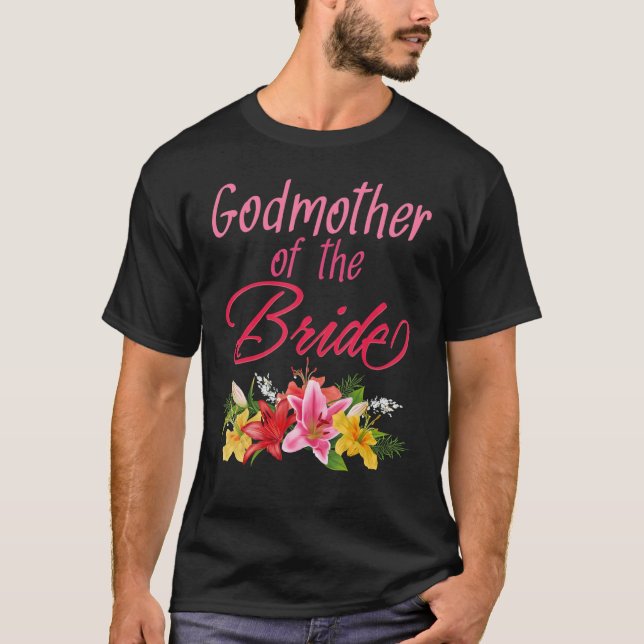 Camiseta Bridal Party Wedding Bride Godmother (Anverso)
