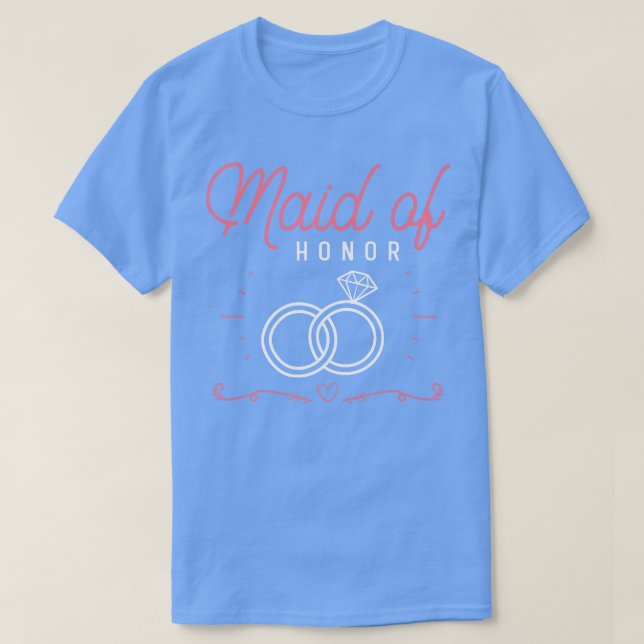 Camiseta Bridal Shower Maid Of Honor Bachelorette Party Bri (Diseño del anverso)