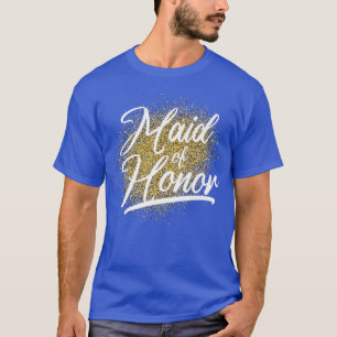 Camiseta Bridal Shower Maid Of Honor Women Bride Party Brid