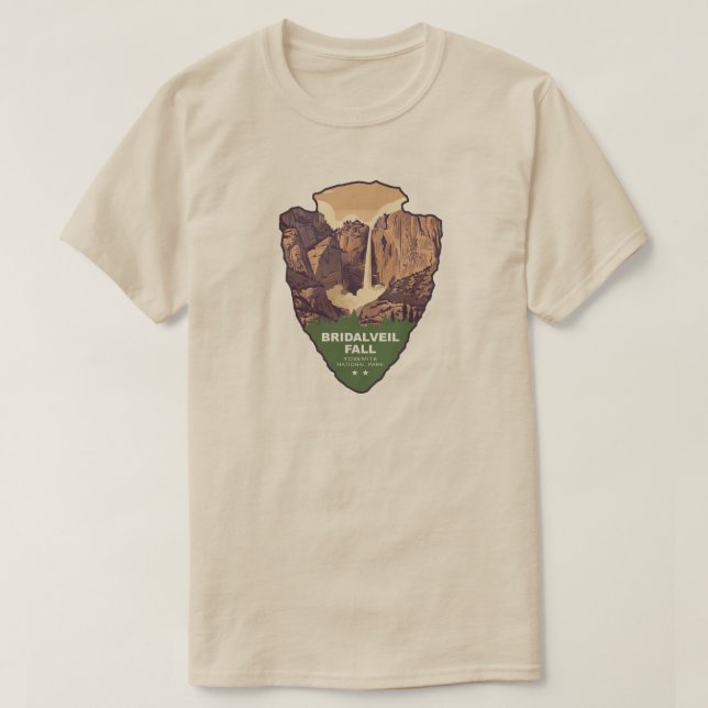 Camiseta Bridalveil Fall Yosemite National Park Arrowhead (Diseño del anverso)