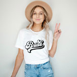 Camiseta Bride Babe Nombre Personalizado T-Shirt Bacheloret<br><div class="desc">Bride Babe Nombre Personalizado T-Shirt Bachelorette Tee</div>