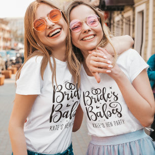Camiseta Bride Babes , Fun Bachelorette Team Party