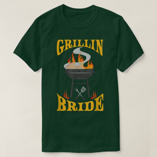 Camiseta Bride BBQ Grill Smoker & Barbecue Chef (Diseño del anverso)