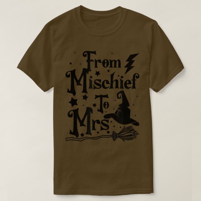 Camiseta Bride Bridesmaids Bridal Party Witch From Mischief (Diseño del anverso)