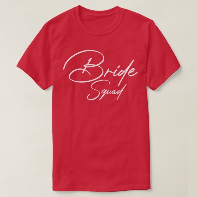 Camiseta Bride de Bride la Brida del Equipo de Bachelorette (Diseño del anverso)