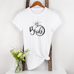 Camiseta Bride Diamond Engaged Fun Bridal