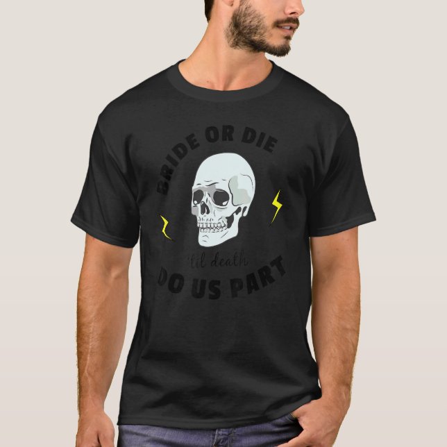 Camiseta Bride Engagement Compromete a Ilustracion Saying B (Anverso)
