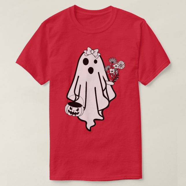 Camiseta Bride Ghost Funny Halloween Costume Scary Pumpkin  (Diseño del anverso)