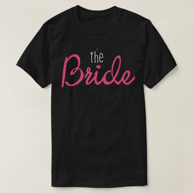 Camiseta Bride Groom s Matching Couple Funny Wedding Squad  (Diseño del anverso)