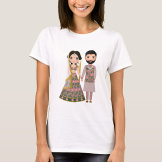Camiseta Bride & Groom Silhouette