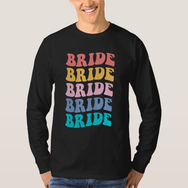 Camiseta Bride I Do Crew Retro Bachelorette Party Bride Bri (Anverso)