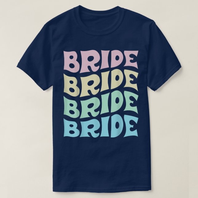 Camiseta Bride I Do Crew Retro Bachelorette Party Bride Bri (Diseño del anverso)