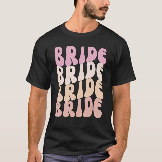Camiseta Bride I Do Crew Retro Bachelorette Party Bride Bri (Anverso)