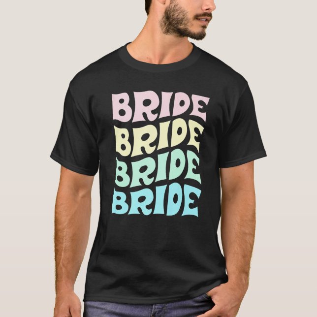 Camiseta Bride I Do Crew Retro Bachelorette Party Bride Bri (Anverso)