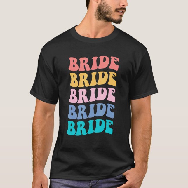 Camiseta Bride I Do Crew Retro Bachelorette Party Bride Bri (Anverso)