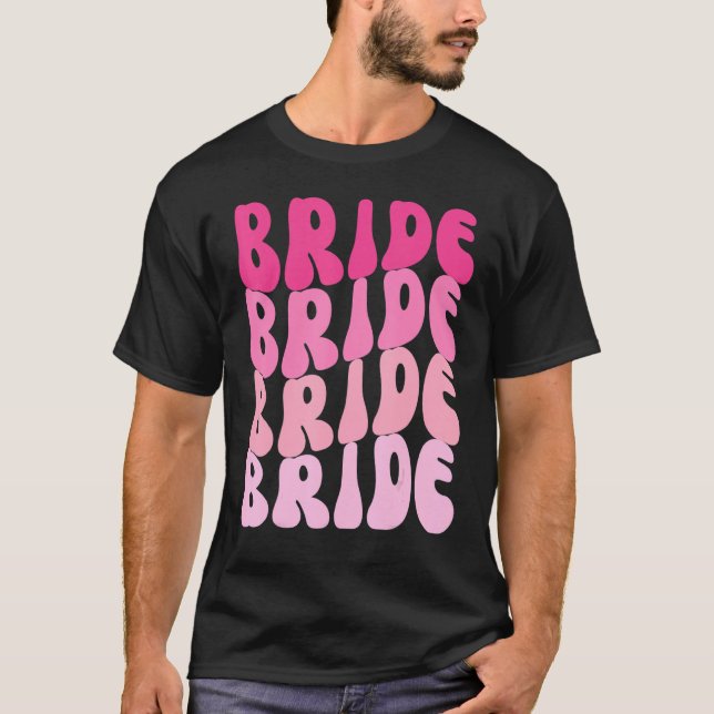 Camiseta Bride I Do Crew Retro Bachelorette Party Bride Bri (Anverso)