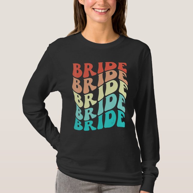 Camiseta Bride I Do Crew Retro Bachelorette Party Bridesmai (Anverso)