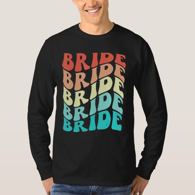 Camiseta Bride I Do Crew Retro Bachelorette Party Bridesmai (Anverso)