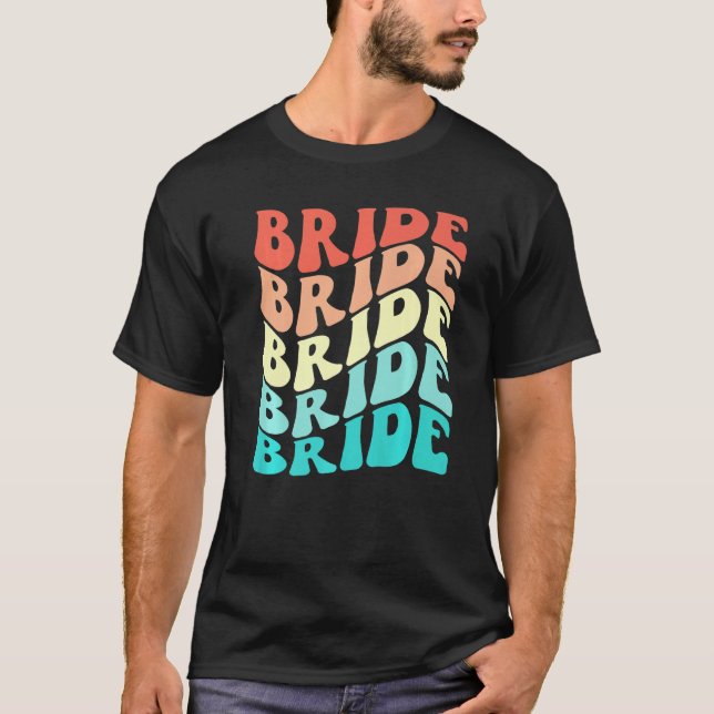 Camiseta Bride I Do Crew Retro Bachelorette Party Bridesmai (Anverso)