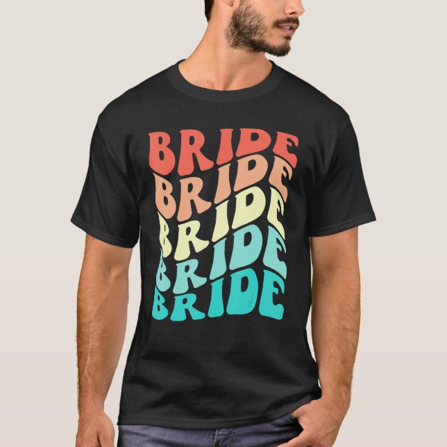 Camiseta Bride I Do Crew Retro Bachelorette Party Bridesmai (Anverso)