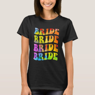 Camiseta Bride I Do Crew Tie Dye Bachelorette Party Bride B