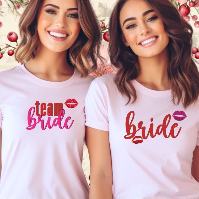 Camiseta Bride-Lips-Bachelorette-Funny-Bridal Shower-Retro (See previous post for Team Bride)