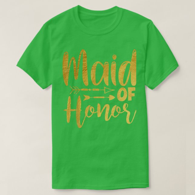 Camiseta Bride Maid Of Honor Maid Of Honor Proposal  (Diseño del anverso)