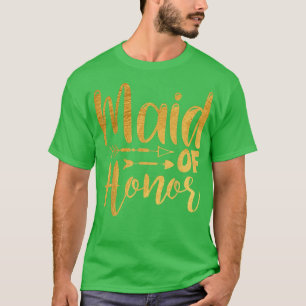 Camiseta Bride Maid Of Honor Maid Of Honor Proposal 