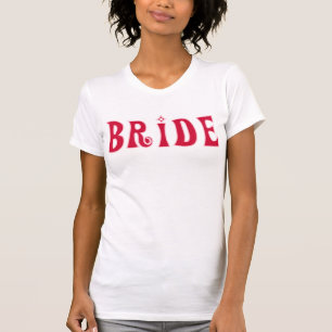 Camiseta Bride-Red Text