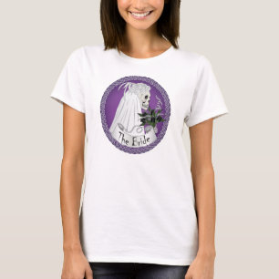 Camiseta Bride Skull - Púrpura