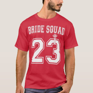 Camiseta Bride Squad 2023 Bridal Party Bachelorette Team Gr