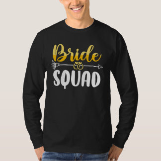 Camiseta Bride Squad Bachelor Wedding Party Womens Bridesma