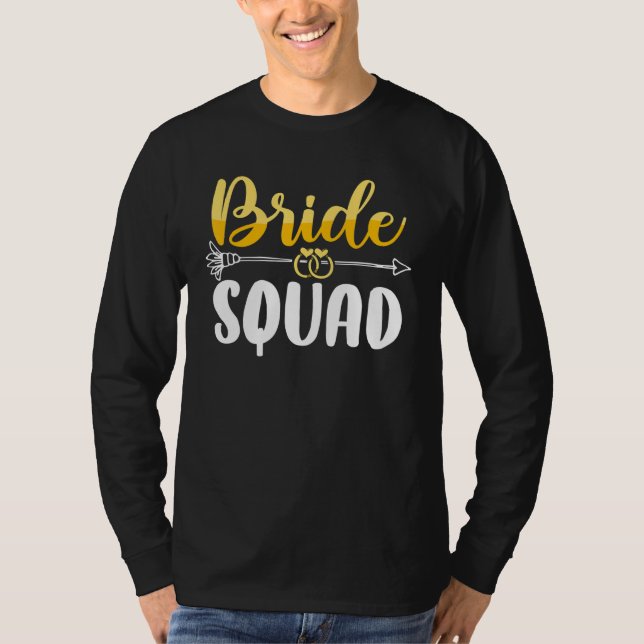 Camiseta Bride Squad Bachelor Wedding Party Womens Bridesma (Anverso)
