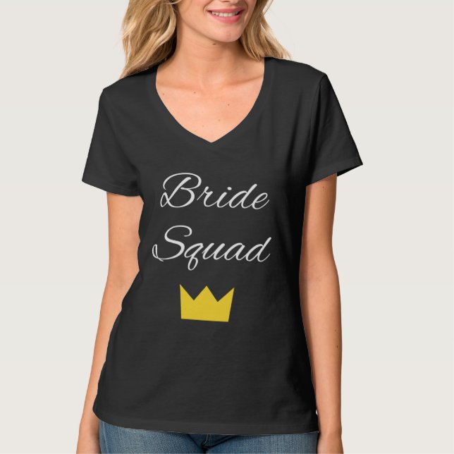 Camiseta Bride Squad Bachelorette Party Bridal (Anverso)