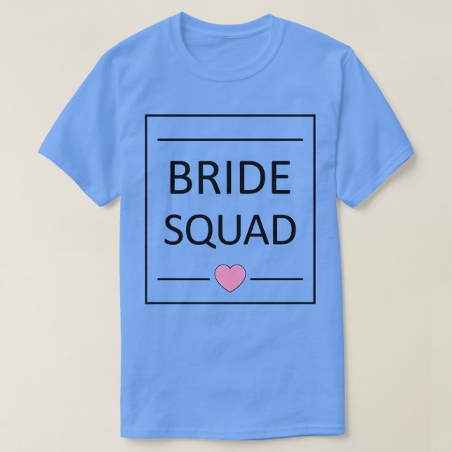 Camiseta Bride Squad  Bridal Shower Party  Wedding  (Diseño del anverso)