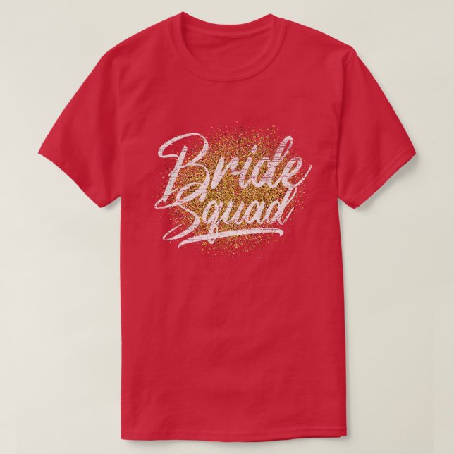 Camiseta Bride Squad Bridal Shower Women Bride Party Bride  (Diseño del anverso)