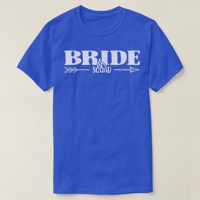 Camiseta Bride Squad Bride And Bridesmaid  (Diseño del anverso)