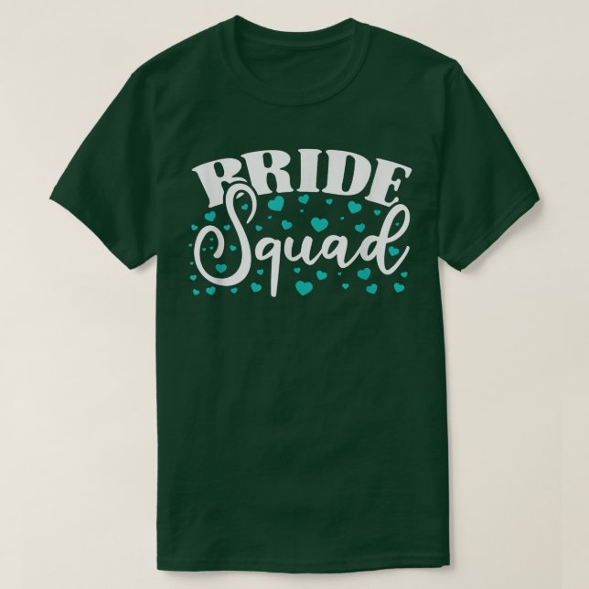 Camiseta Bride Squad Bride And Bridesmaid T-Shirt (Diseño del anverso)