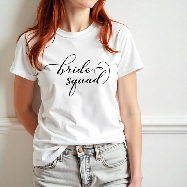 Camiseta Bride Squad – Elegante fiesta de partido  (Bride Squad Tee)