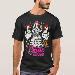 Camiseta Bride Squad Hen Bachelorette Party