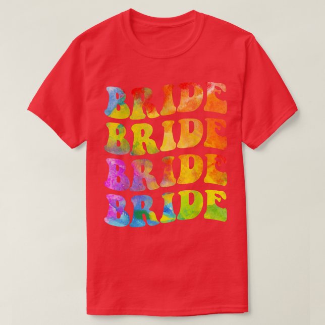 Camiseta Bride Squad Leopard Bachelorette Party Bride Bride (Diseño del anverso)