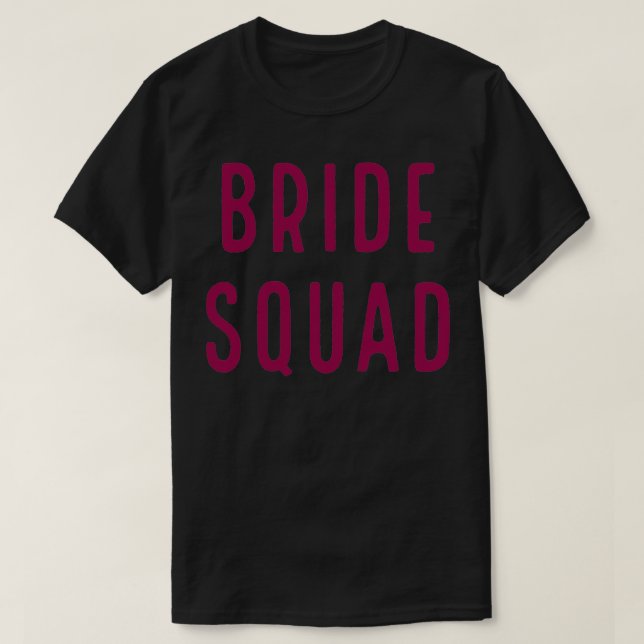 Camiseta BRIDE SQUAD rosa (Diseño del anverso)