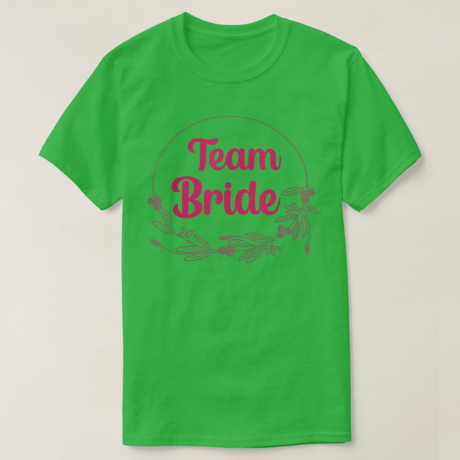 Camiseta Bride Squad Team Bride Bachelorette Party Bridesma (Diseño del anverso)