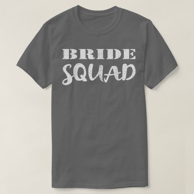 Camiseta Bride Squad  Wedding Team New Bride To Be (Diseño del anverso)