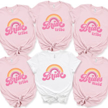 Bride T-Shirt Bachelorette Retro Bride Tee