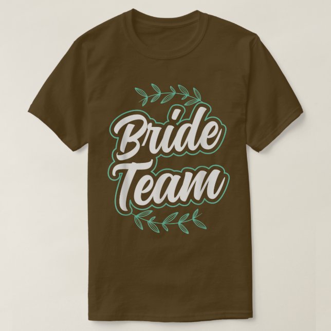 Camiseta Bride Team Cute Bachelorette Wedding Party  (Diseño del anverso)
