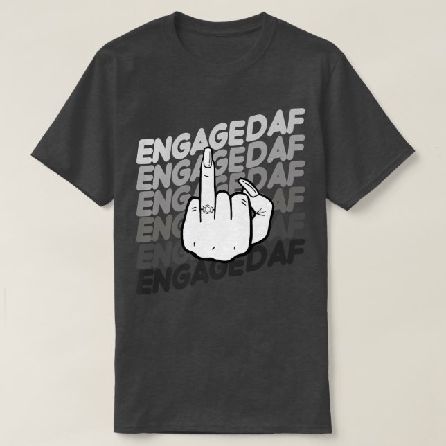 Camiseta Bride To Be Engaged AF Wedding Ring Future Mrs  (Diseño del anverso)